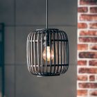 Holz Pendelleuchte Schwarz, Brain