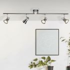 Metall Deckenstrahler Chrom, Levijn