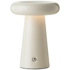 Moderne aufladbare Außen Tischlampe Beige, Stig, 3W, 3000K LED, IP44, 3-stufig dimmbar
