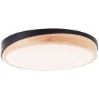 Moderne Deckenleuchte Schwarz, Marloes, 24W, 3000K LED, 3-stufig dimmbar