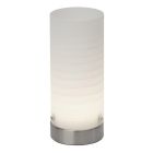 Glas Tischleuchte Weiß, Mexi, 3W, 3000K LED, mit Schalter