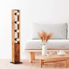 Holz Stehlampe Braun, Rasha, mit Schalter