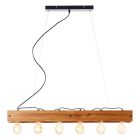 Holz Pendelleuchte Braun, Rasha
