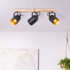 Holz Deckenstrahler Gold, Veroniek