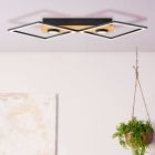 Holz Deckenlampe Schwarz, Virginia, 32W, 3000K LED