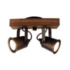 Holz Deckenstrahler Schwarz, Clazina