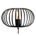 Industrielle Wandleuchte Schwarz, Lieve