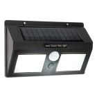 Schwarze Solar Außen Wandleuchte Kunststoff, Albert, 8W, 6000K LED, IP65