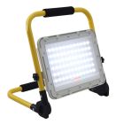 Gelbe Wiederaufladbare Arbeitsscheinwerfer Aluminium, Hilmi, 100W, 6500K LED, IP44, mit Schalter