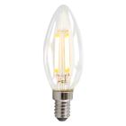 Dimmbare E14 LED Kerze, 3w, transparent Glas, 2700k
