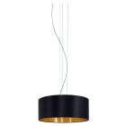Goldene moderne Pendelleuchte Stoff, Terme
