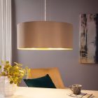 Goldene moderne Pendelleuchte Stoff, Terme