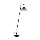 Schwarze industrielle Stehlampe Stahl, Ritish, mit Schalter
