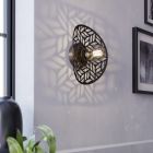 Bronze vintage Wandleuchte Stahl, Suraj