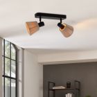 Creme landhaus Deckenstrahler Stoff, Serah