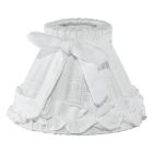 Weiße Lampenschirm Noah, Stoff, klassisch