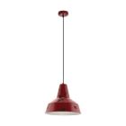 Rote retro Pendelleuchte Metall, Praia