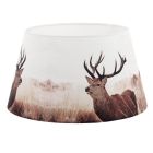 Braune Lampenschirm Noah, Stoff, ländlich