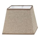 Braune Lampenschirm Noah, Stoff, ländlich