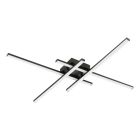 Schwarze design Deckenlampe Kunststoff, Vidya, 20W, 4000K LED, 3-stufig dimmbar