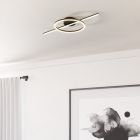 Schwarze moderne Deckenleuchte Kunststoff, Xam, 19,5W, White Switch LED
