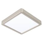 Nickel Smart Deckenleuchte Kunststoff, Geraldo, 16,5W, warm- bis kaltweiß einstellbare LED, IP44