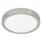 Nickel Deckenlampe Stahl, Geraldo, 17W, 3000K LED