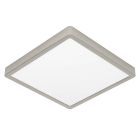 Nickel Deckenlampe Kunststoff, Geraldo, 20,5W, 3000K LED
