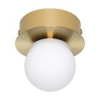 Goldene moderne Deckenleuchte Stahl, Escha, 3,3W, 3000K LED