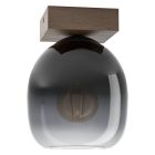 Braune moderne Deckenleuchte Holz, Frida