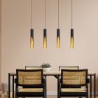 Goldene moderne Pendelleuchte Aluminium, Aloysius