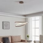 Beige moderne Pendelleuchte Aluminium, Ties, 36W, 3000K LED