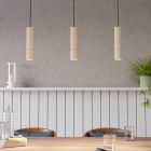 Beige moderne Pendelleuchte Stahl, Vahid