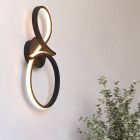 Schwarze moderne Wandleuchte Aluminium, Thekla, 11,4W, 3000K LED