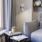 Weiße Wandleuchte Kunststoff, Obbe, 3,8W, 3000K LED, mit Schalter