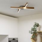 Bronze design Smart Deckenleuchte Kunststoff, Frauke, 18W, RGBW LED, mit Fernbedienung