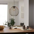 Kupfer industrielle Pendelleuchte Stahl, Aage