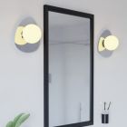 Chrom moderne Wandleuchte Stahl, Cornee, 4,2W, 2700K LED, IP44