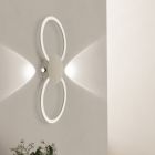 Braune design Wandleuchte Aluminium, Vixa, 20W, 3000K LED