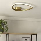 Goldene design Deckenleuchte Aluminium, Minouche, 9,7W, White Switch LED