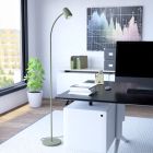 Grüne moderne Stehlampe Stahl, Sahila, mit Schalter