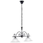 Weiße antik Pendelleuchte Glas, Tesse