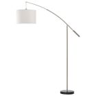 Nickel moderne Bogenlampe Stoff, Ralph, mit Schalter