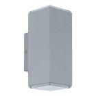 Silberne moderne Außenleuchte Aluminium, Nadira, 4W, 3000K LED, IP44