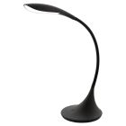 Schwarze design Schreibtischlampe Kunststoff, Lovisa, 5W, 3000K LED, mit Touch-Dimmer