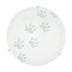 Weiße Deckenleuchte Glas, Bada