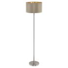 Goldene moderne Stehlampe Stoff, Terme, mit Schalter