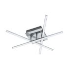 Chrom moderne Deckenleuchte Stahl, Arantxa, 18W, 3000K LED