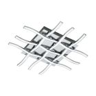 Chrom moderne Deckenleuchte Stahl, Arantxa, 36W, 3000K LED