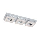 Chrom moderne Wandleuchte Kunststoff, Arjo, 4W, 3000K LED